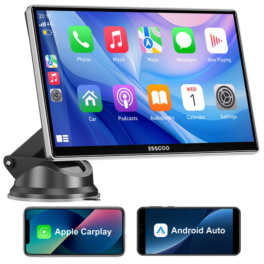 ESSGOO 9-Inch Wireless Car Stereo with Apple CarPlay