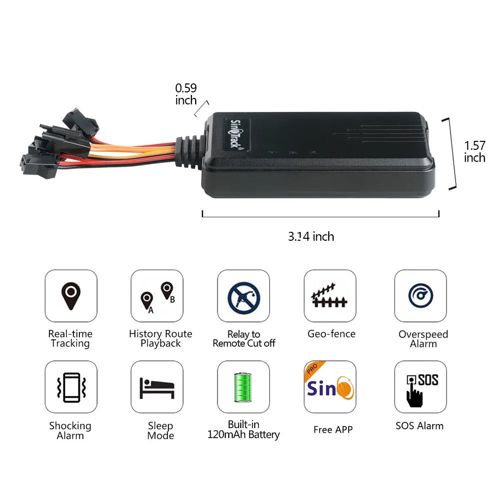 4G GPS Vehicle Tracker with Real-Time Tracking & Remote Engine Shut-Of